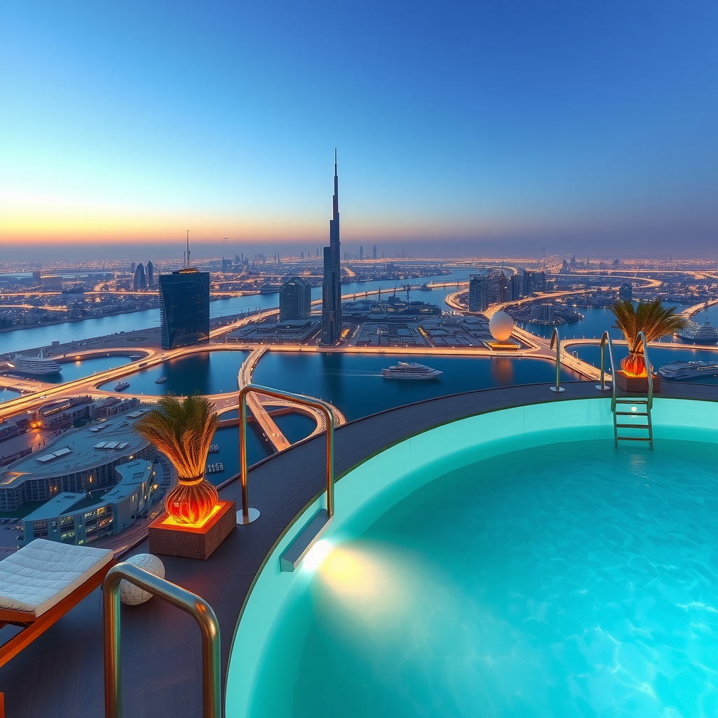 Sky Aura Pool - Dubai's Premier Infinity Pool Destination with Breathtaking Views and Luxury Experience